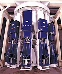 Rotary cement packer