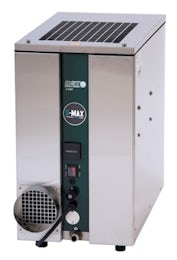 Sorption dehumidifier with air-chilled condenser
