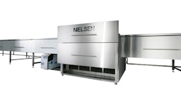 High capacity cooling tunnel for chocolates