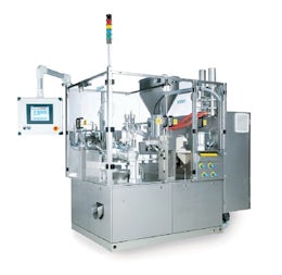 Medium and high speed range automatic tube filler