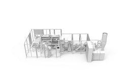 Automatic packaging machine for chocolate figures