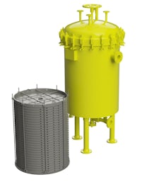 Industrial liquid filtration system