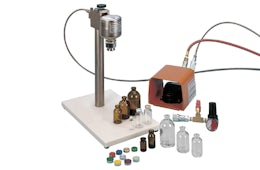 Semi-automatic vial crimper